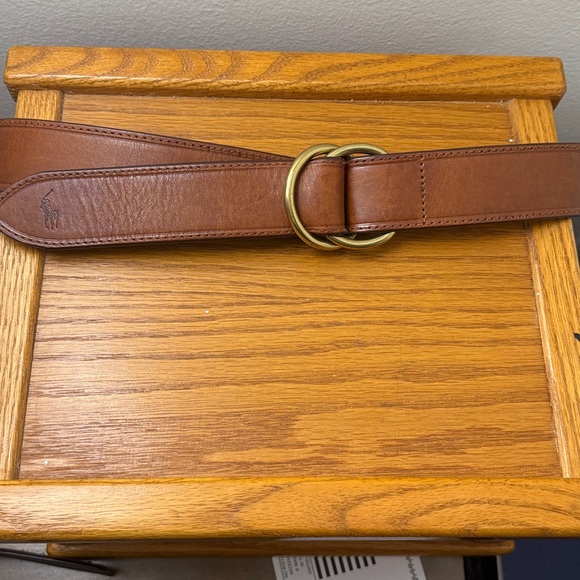 Polo Ralph Lauren Double-O-Ring leather belt. Italian leather Made in China 40” - Picture 4 of 15